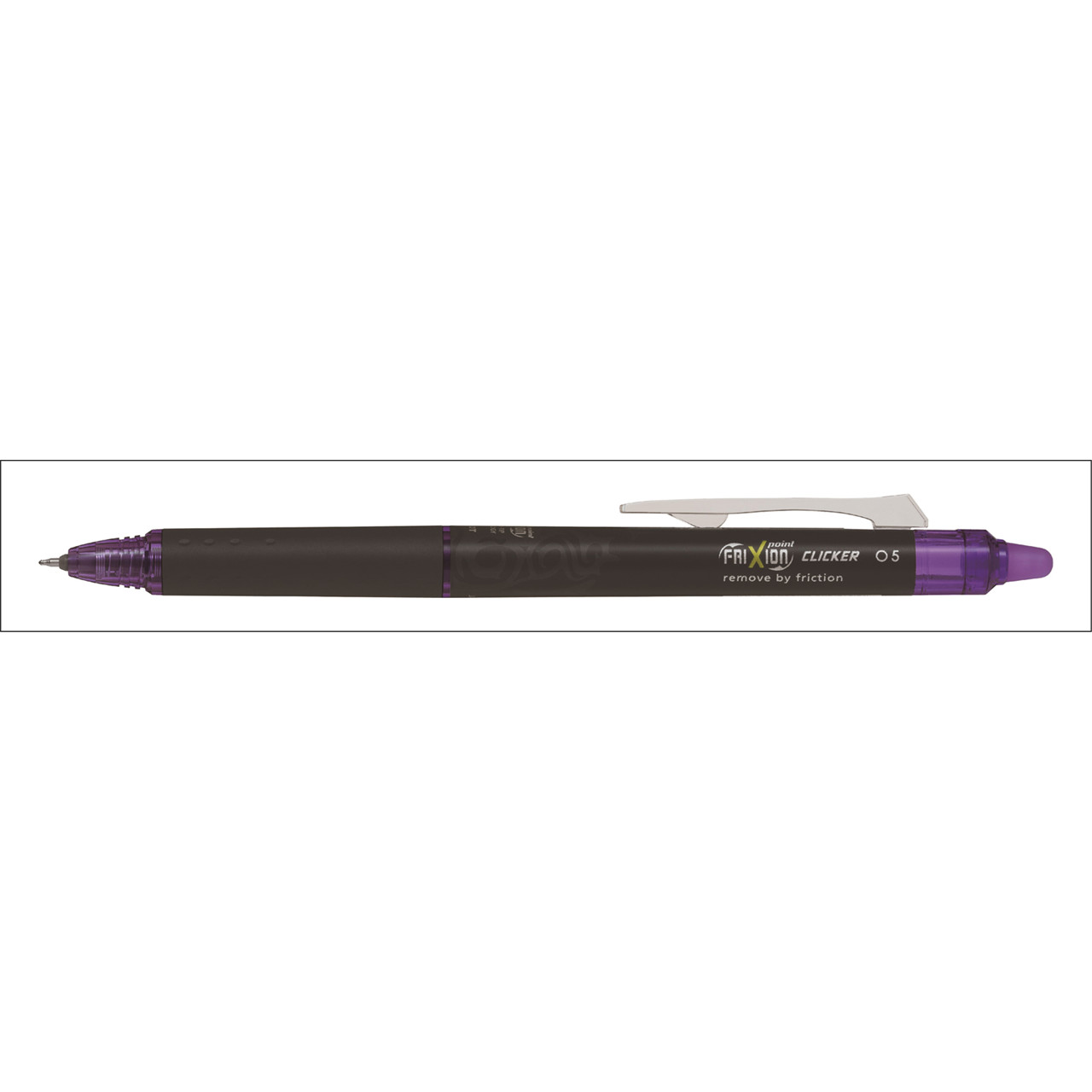 12 stk. Kuglepen Pilot Frixion Point Clicker m. klik 0,5 lilla - Køb minimum 12 stk.