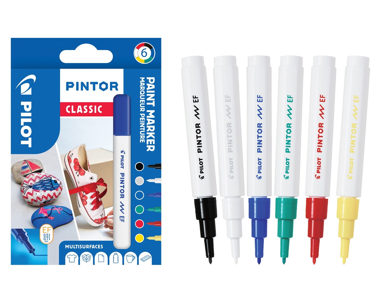 Pilot Marker Pintor Extra Fine Classic 0,5 ass (6)