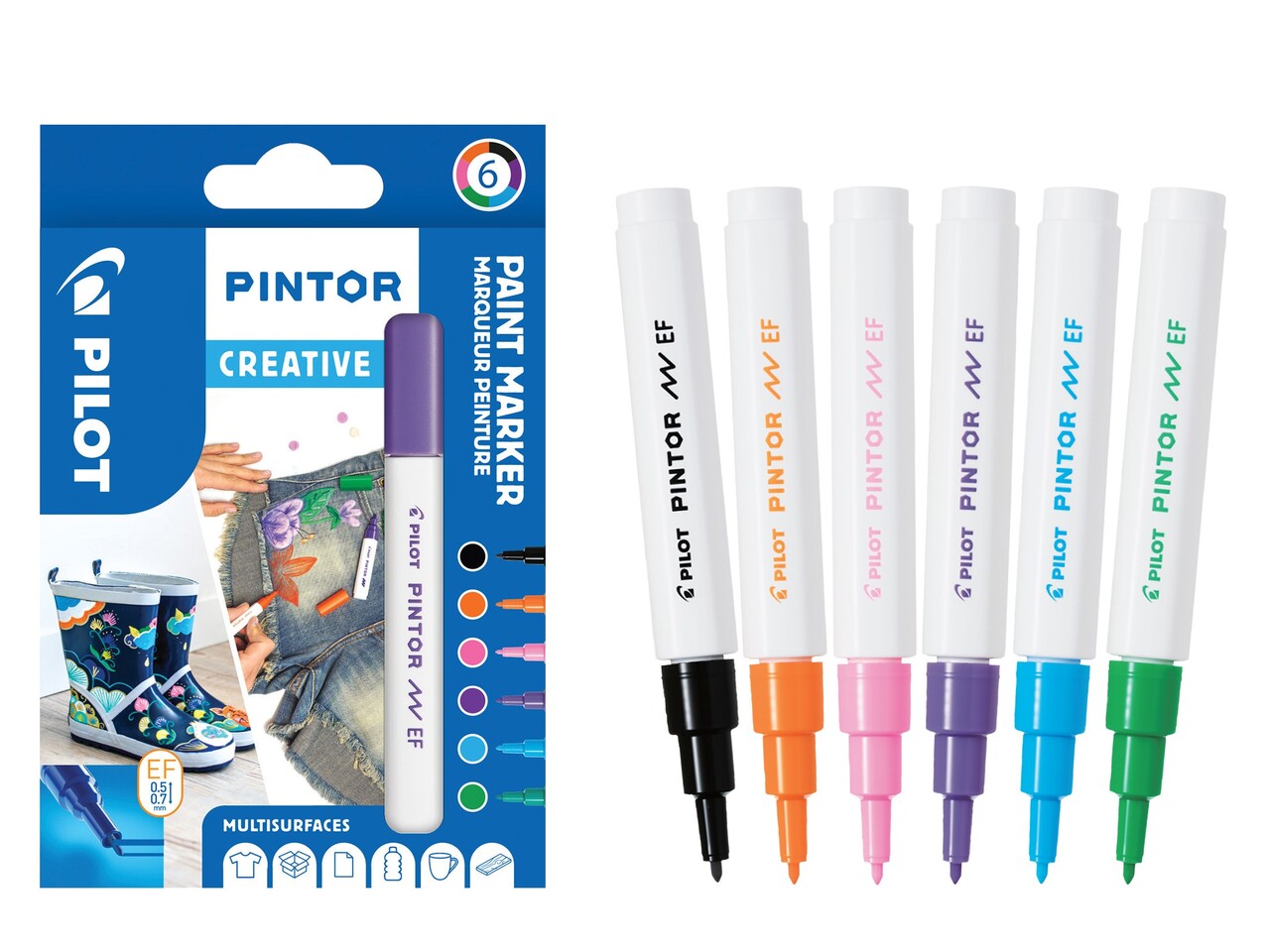 Pilot Marker Pintor Extra Fine Creative 0,5 ass (6)