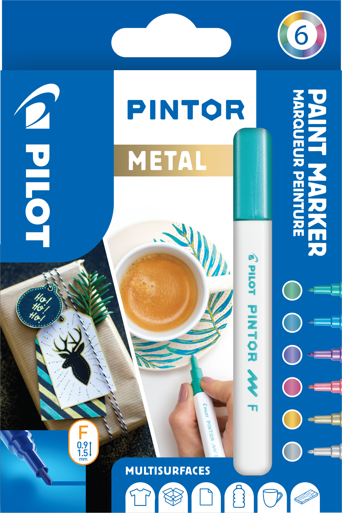 Tekstiltusch - Stentusch Pilot Pintor Fine Metal Mix 1,0ass (6)