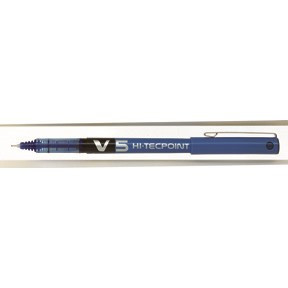 12 stk. Pilot Liquid Ink Rollerball Hi-Tec V5 0,5 blå - Køb minimum 12 stk.