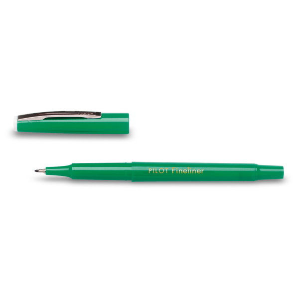 12 stk. Pilot Fineliner Pen Fineliner grøn - Køb minimum 12 stk.