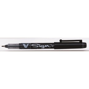 12 stk. Pilot Fineliner Pen V-Sign Pen sort - Køb minimum 12 stk.