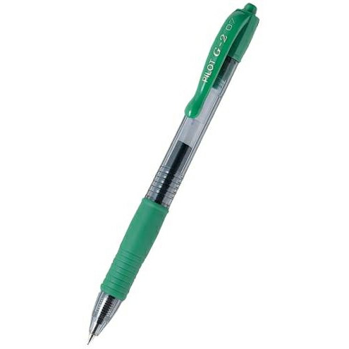 12 stk. Pilot Gel Ink Rollerball G2 0,7 green