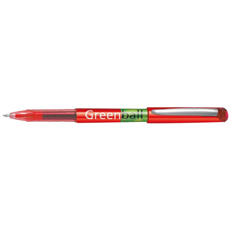 Pilot Roller Greenball 0,7 Rød - 10 stk