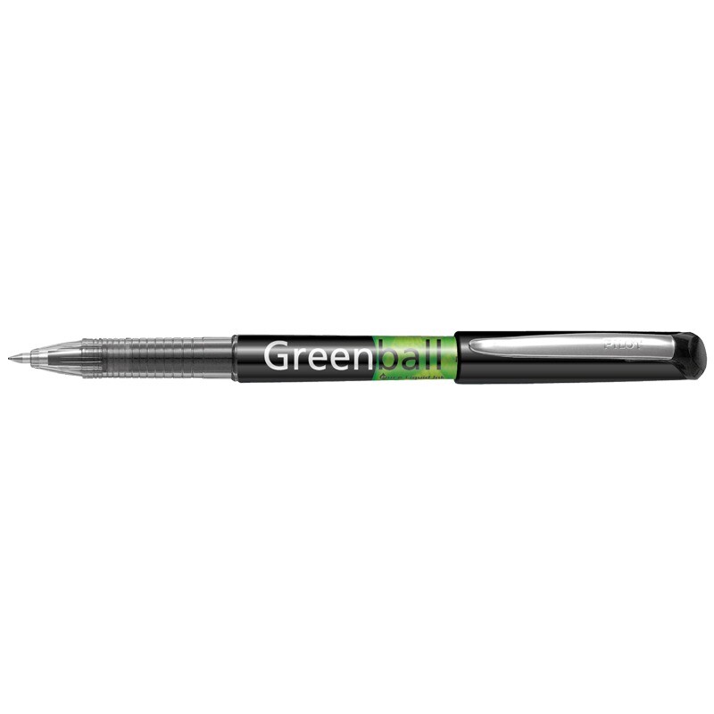 Pilot Roller Greenball 0,7 Sort - 10 stk