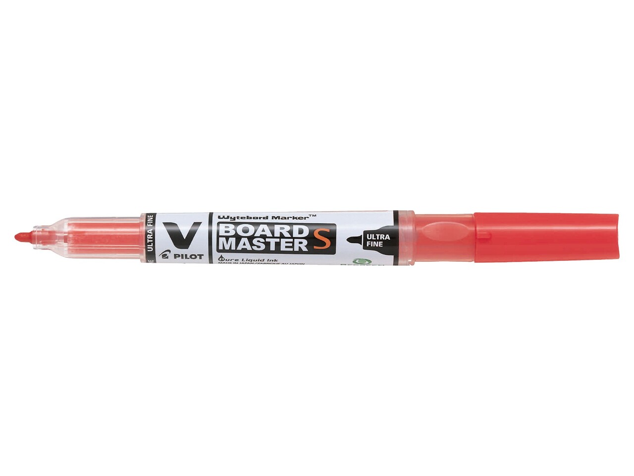 10 stk. Pilot V Board Master S Ultra Fine rund spids rød
