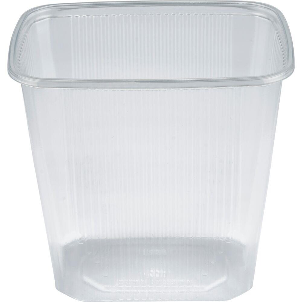 Plastbakke - PP - 500 ml - Klar - 10,8x8,1x10,3 cm - 1000 stk