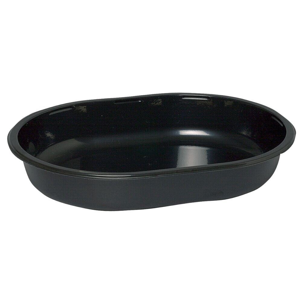 Plastbakke C-Pet sort menuserie 1-rums hovedret 1000 ml 23,80cm - 240 stk