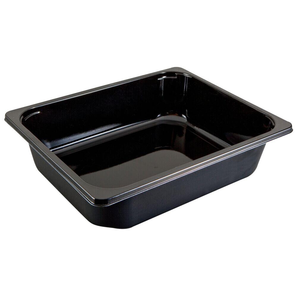 Plastbakke – CPET – sort – 32,5×26,5×6 cm – 3885 ml – 124 stk