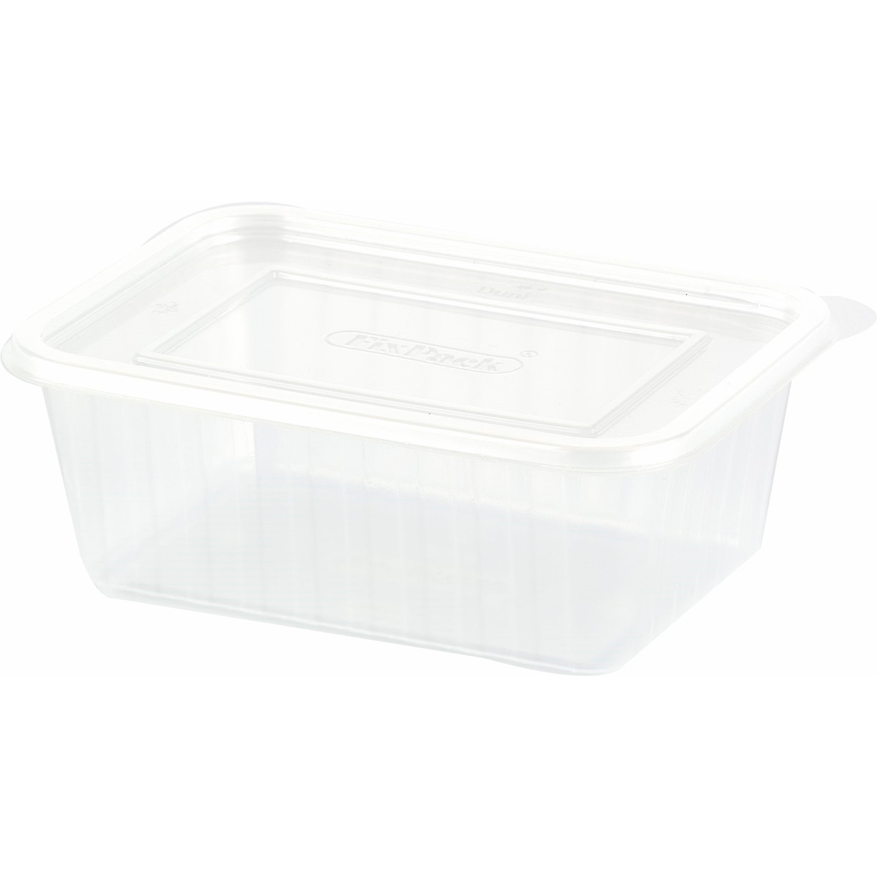 Plastbakke Fixpack firkantet PP klar 500 ml - 500 stk