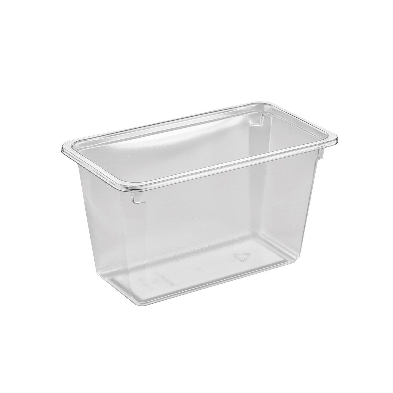Plastbakke klar 180x99x101mm 1140ml - 384stk