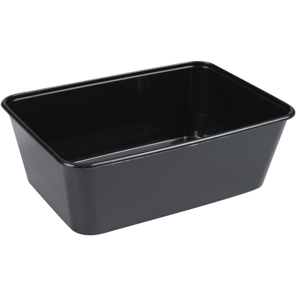 Plastbakke - PP 750 ml - Sort - 1-rums - 500 stk