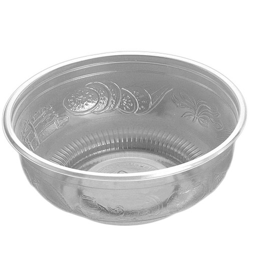 Plastbakke Rund - PP Klar 610 ml Ø156 mm - 100 stk