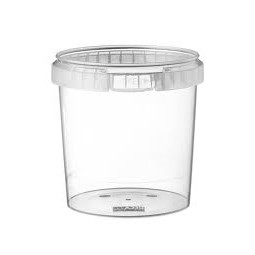 Opbevaringsbøtte med låg, handy-lock PP 1180 ml - Ø 133 mm - 180 sæt