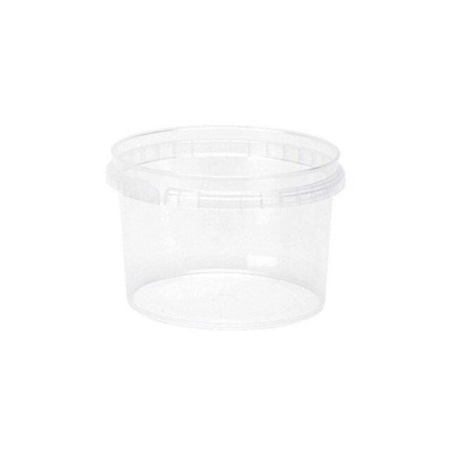 Plastbøtte med låg, Handy-lock, PP, 280 ml, klar