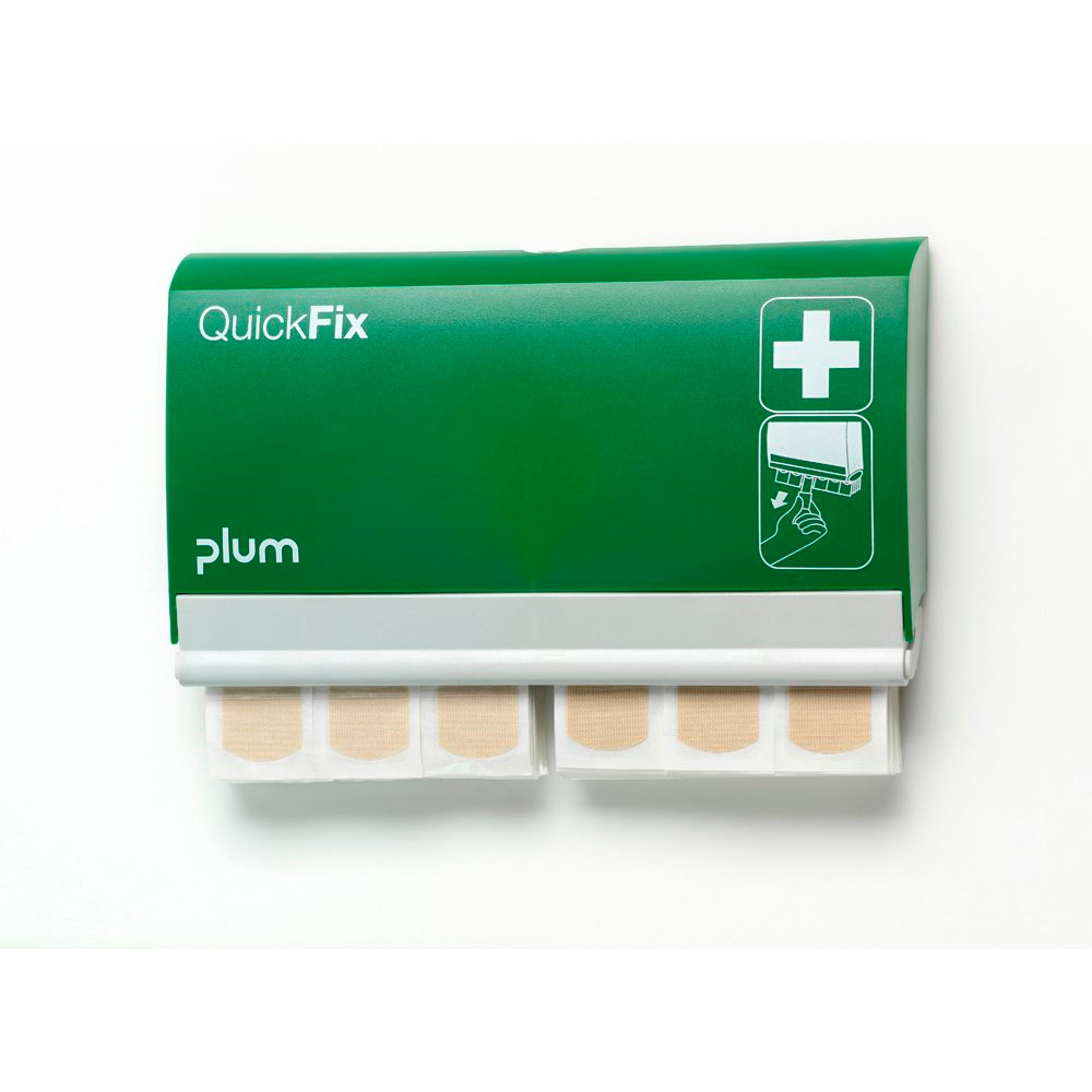 Plasterdispenser - QuickFix Elastic m/90 plastre - Hudfarvet - 23x13,5cm
