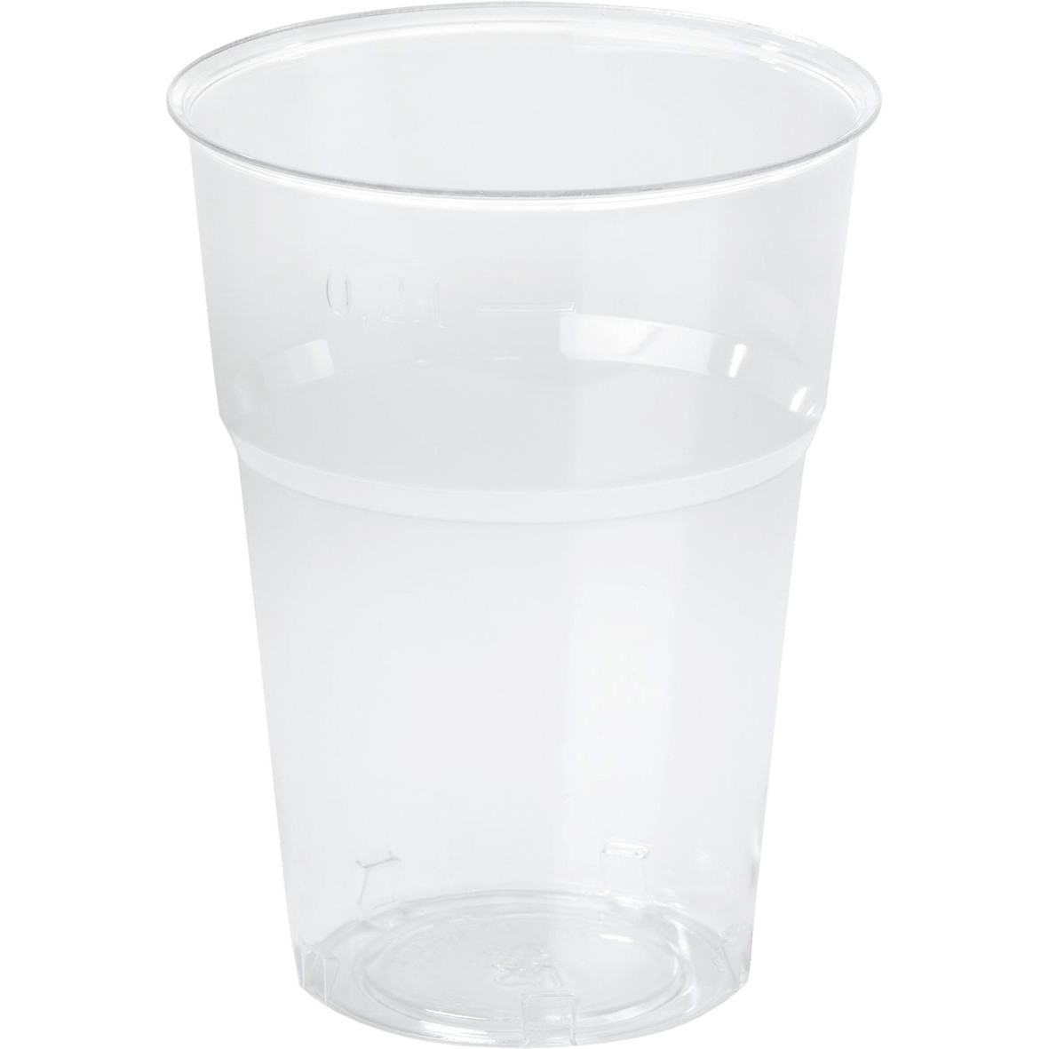 Plastikglas økonomi 25 cl 0,2 liter - 1000 stk