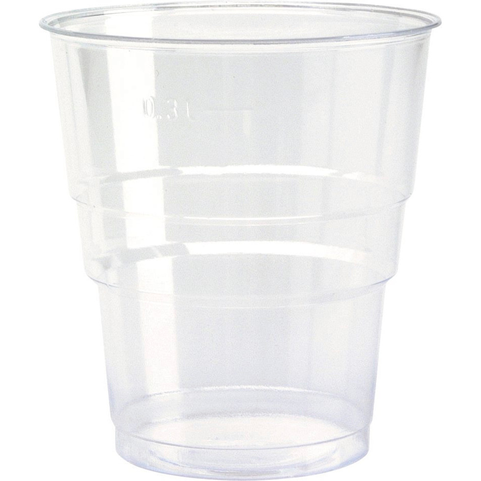 Plastik glas økonomi 39 cl 0,3 liter - 1000 stk