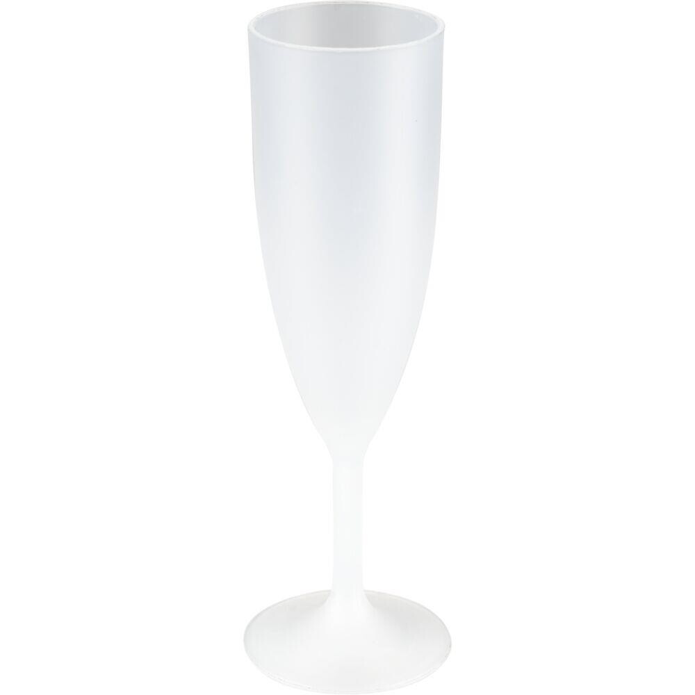 Plastik champagneglas flergangs - 15 cl - 24 stk