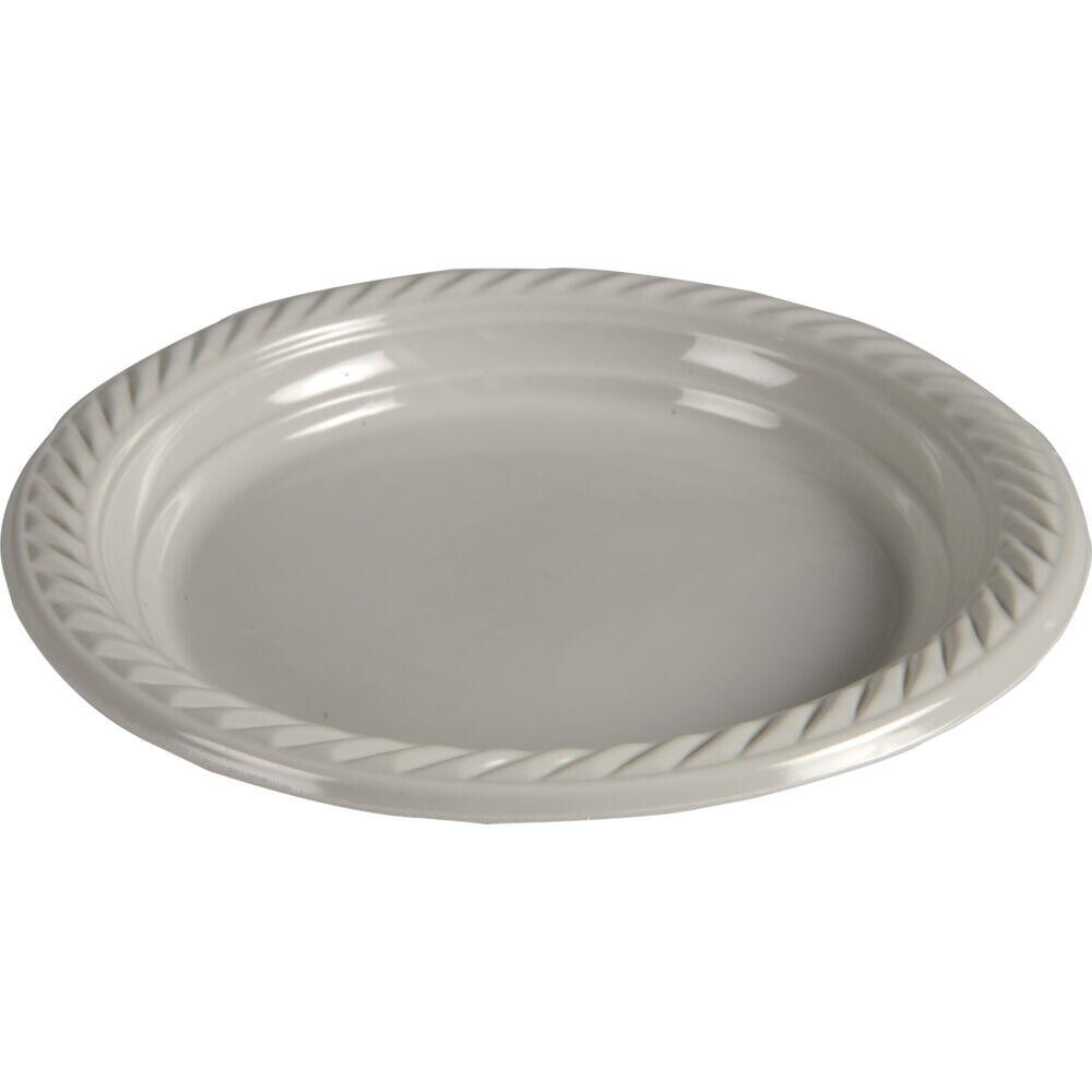 Plastik tallerken flergangs - Abena Gastro Ø18cm lysegrå PP - 400 stk