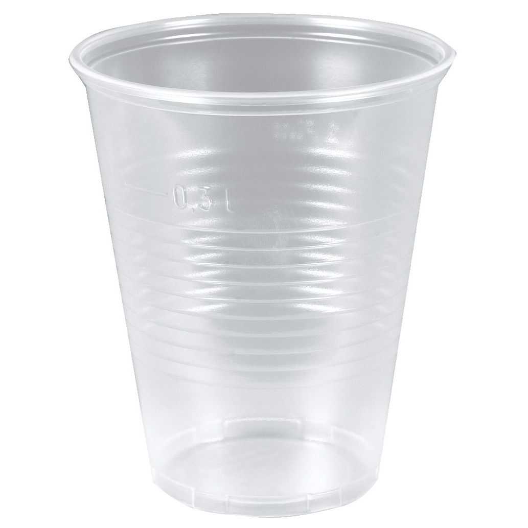 Plastikglas blød 30 cl PP - 50 stk.