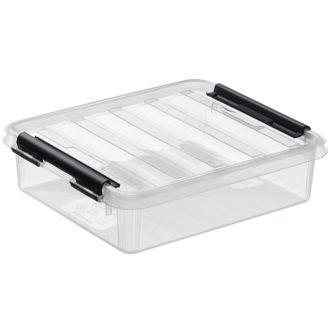 Små plastkasser - SmartStore klar 1 liter med låg 21 x 17 x 6 cm - 10 stk