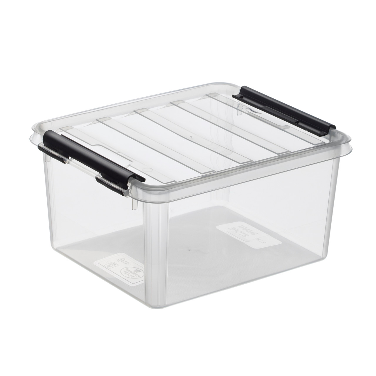 Små plastkasser med låg - SmartStore - klar - 21x17x11 cm - 2 liter - 10 stk