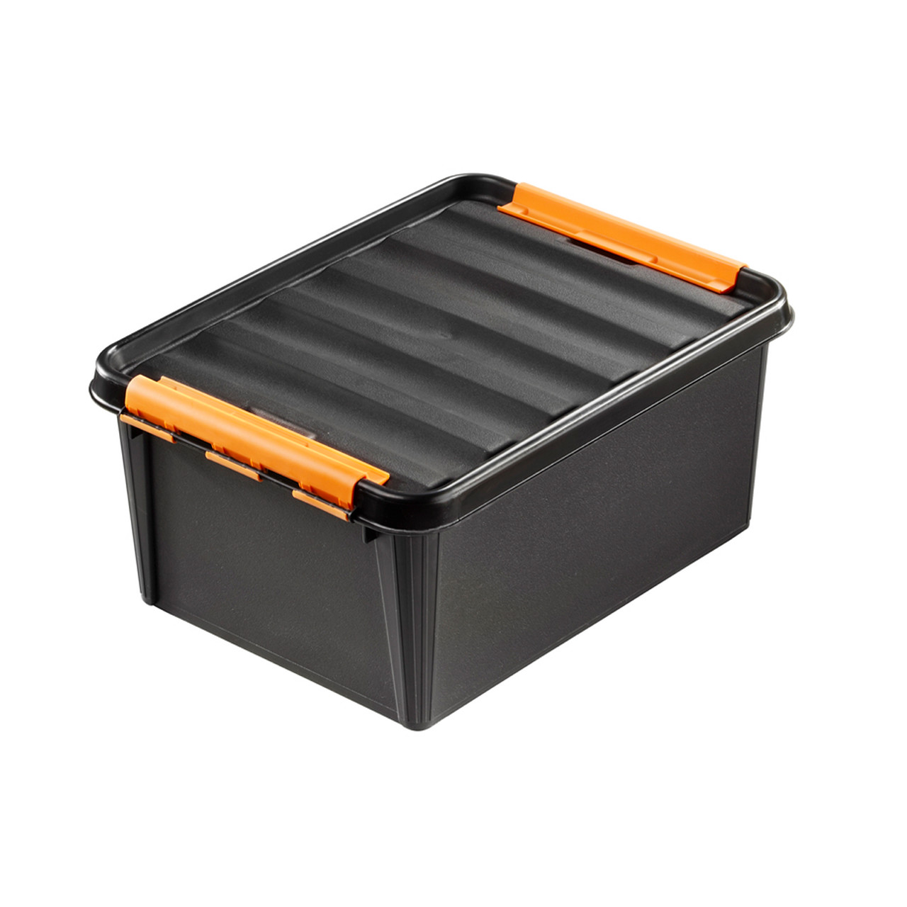 Opbevaringskasse robust SmartStore sort 15 liter - 10 stk