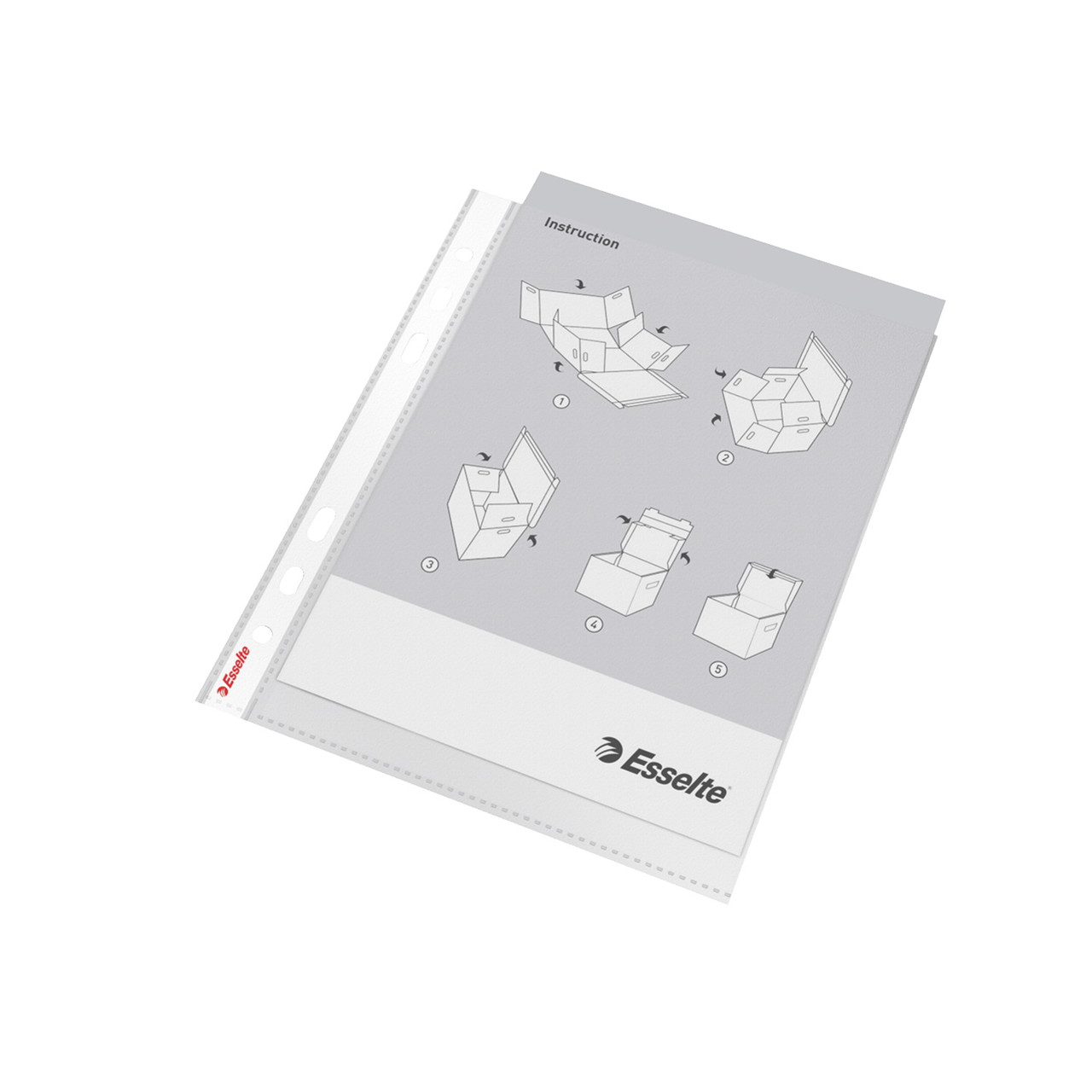 Plastlommer - Esselte 56121 - A5 - 85 my - Præget overflade - 10 stk