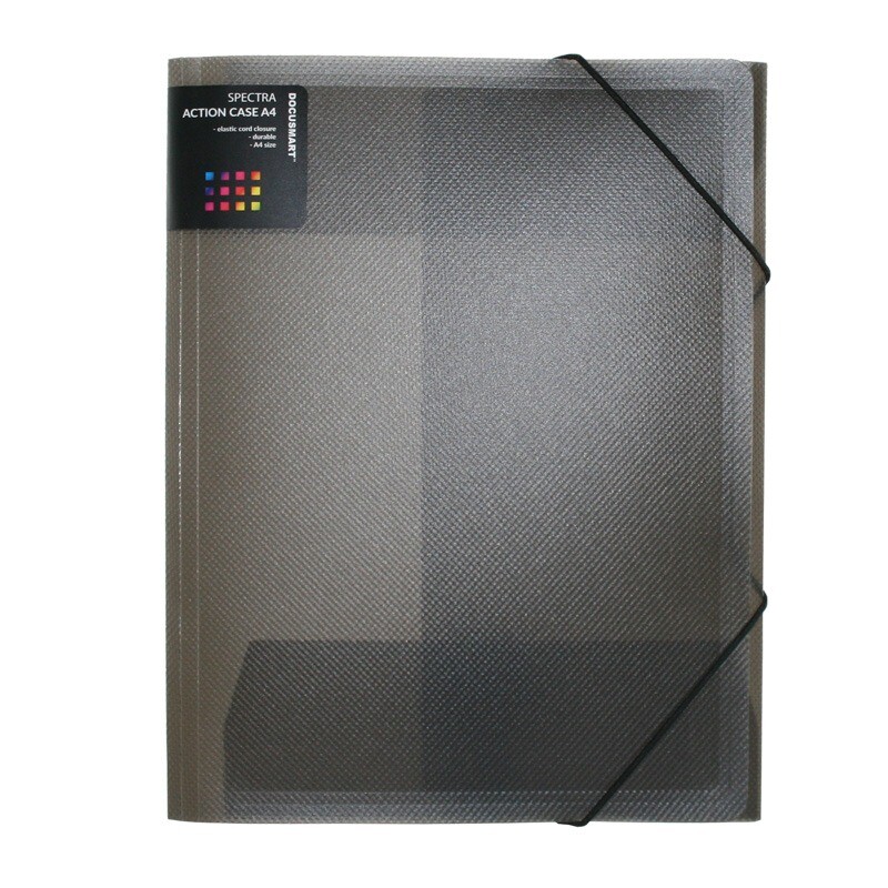 Plastmappe - BNT Docusmart - A4 - Smoke - 3 klapper
