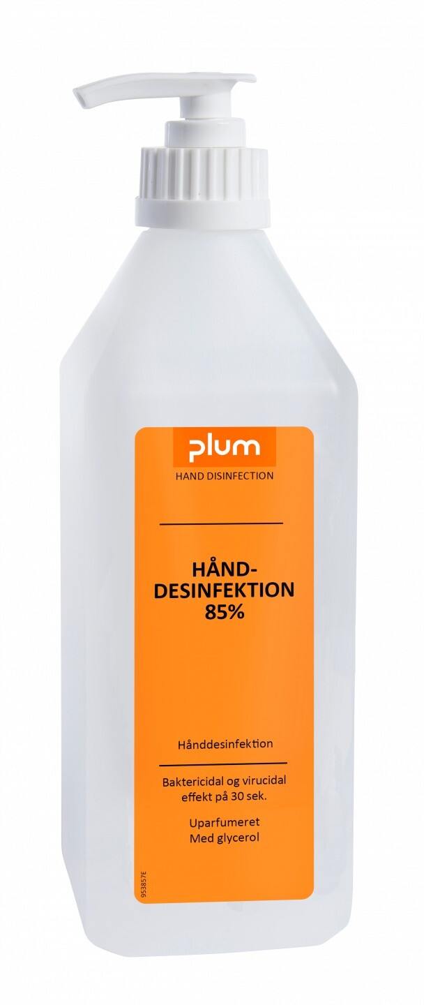 Hånddesinfektion - Plum - 85% Alkohol - 600 ml - Pumpeflaske