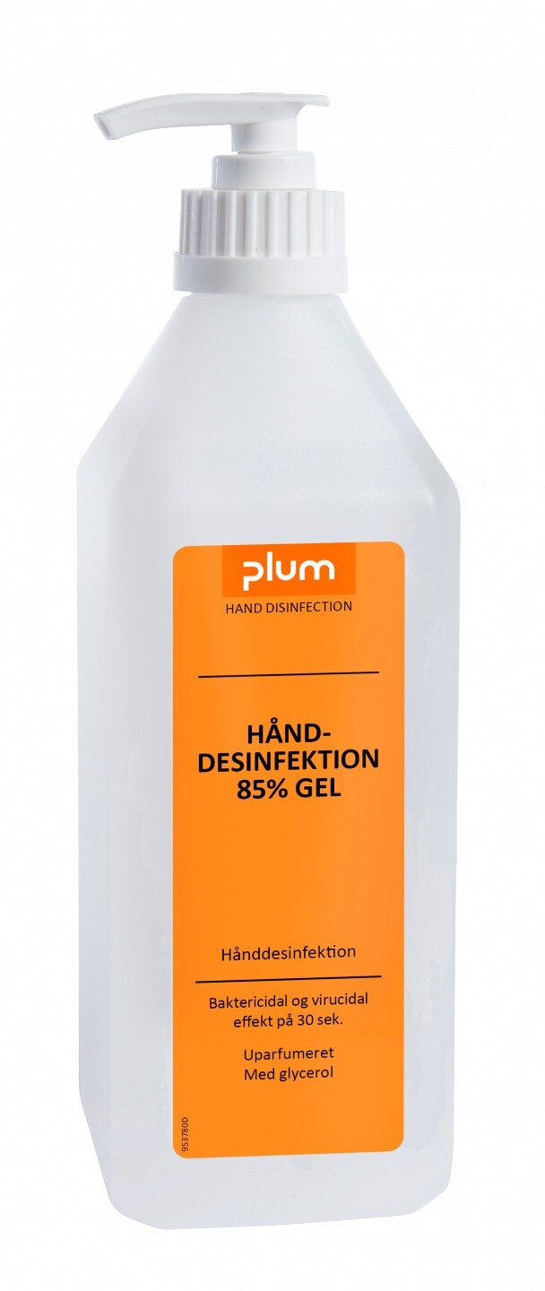 Plum Hånddesinfektion 85% Gel 600 ml pumpeflaske