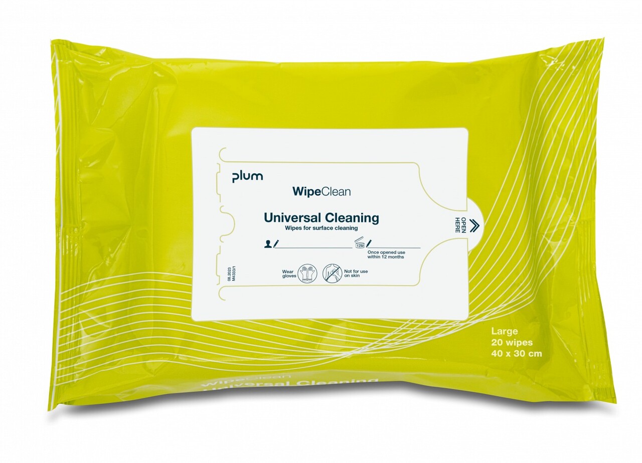 Rengøringsklude - Plum Wipeclean Universal Cleaning Large - Køb minimum 12 stk.