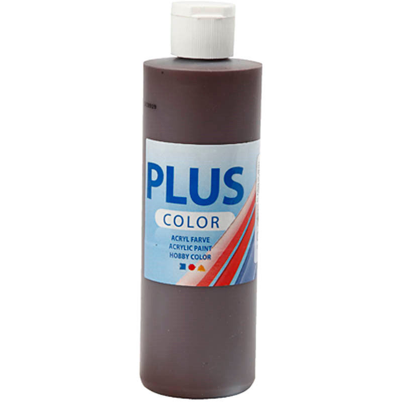 Plus Color hobbymaling, chocolate, 250ml