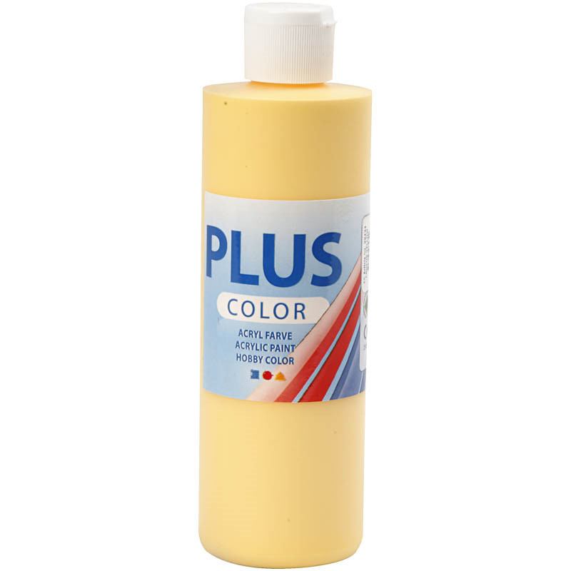 Plus Color hobbymaling, crocus yellow, 250ml