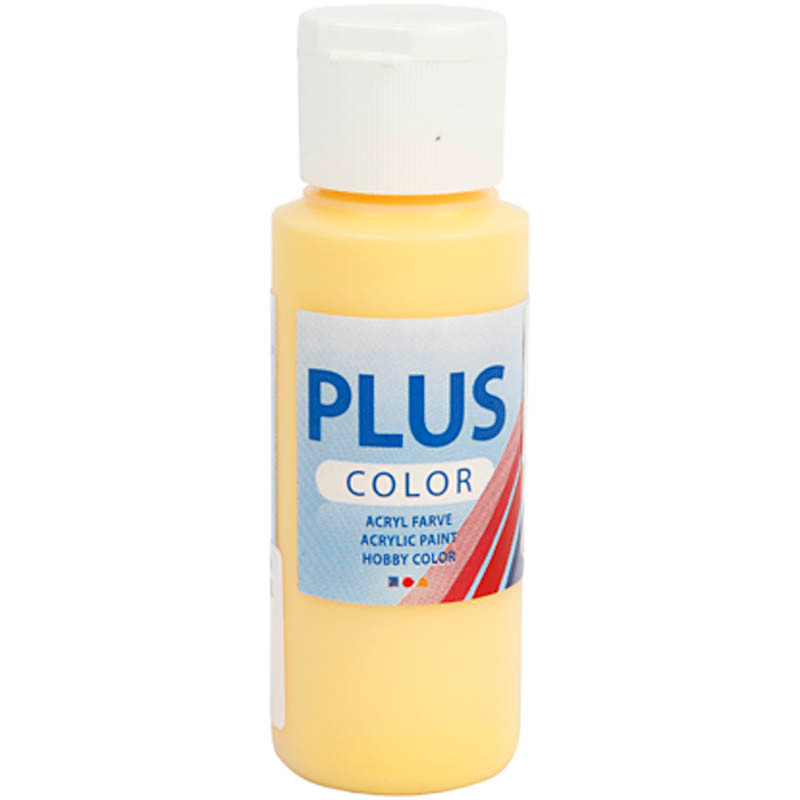 Plus Color hobbymaling, crocus yellow, 60ml