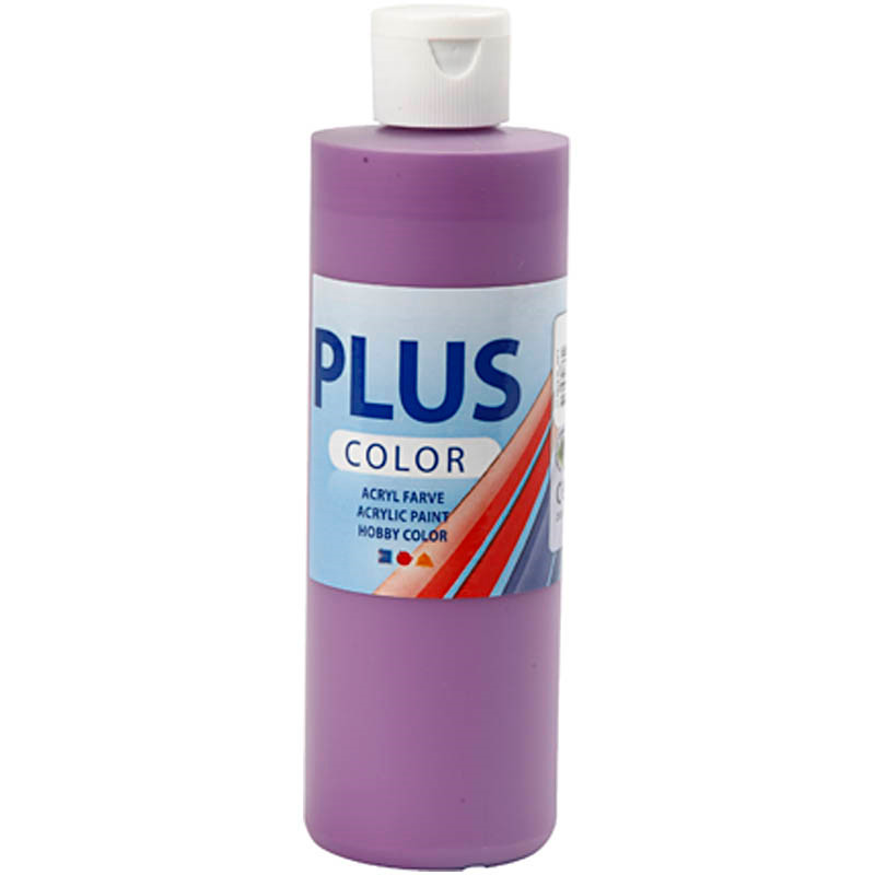 Plus Color hobbymaling, dark lilac, 250ml
