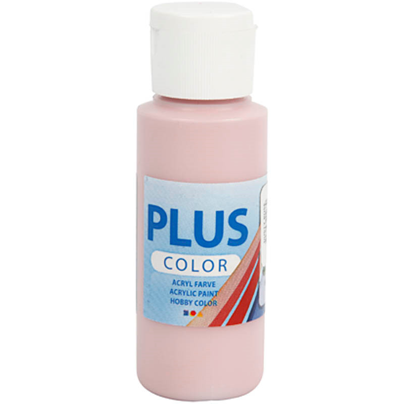 Plus Color hobbymaling, dusty rose, 60ml