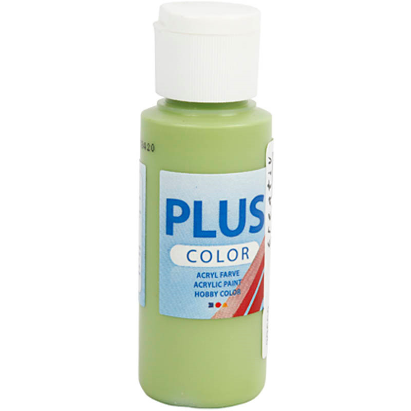 Plus Color hobbymaling, leaf green, 60ml
