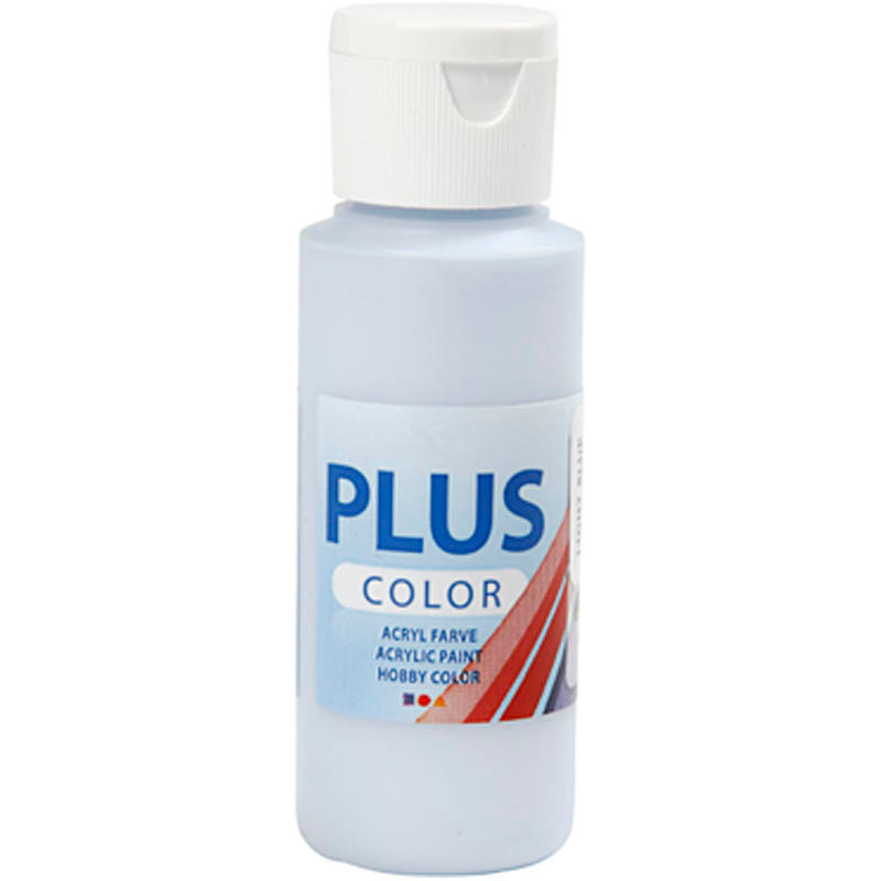 Plus Color hobbymaling, light blue, 60ml