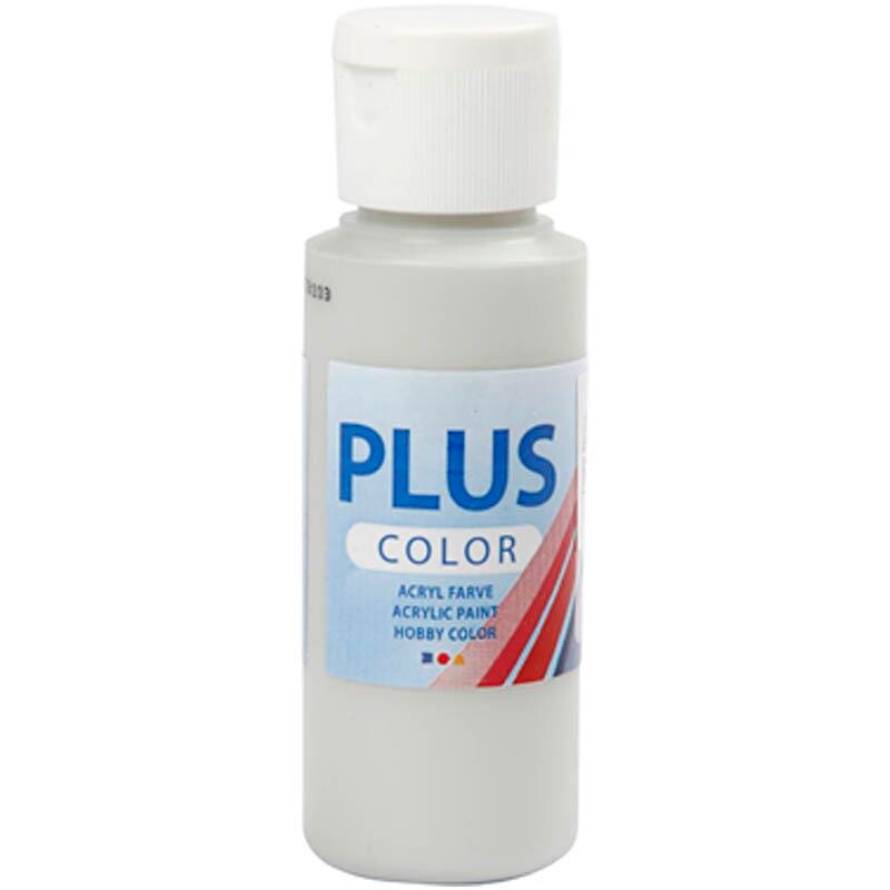 Plus Color hobbymaling, light grey, 60ml
