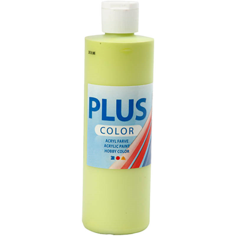Plus Color hobbymaling, lime green, 250ml