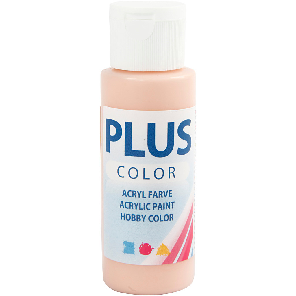 Plus Color hobbymaling, peach, 60ml
