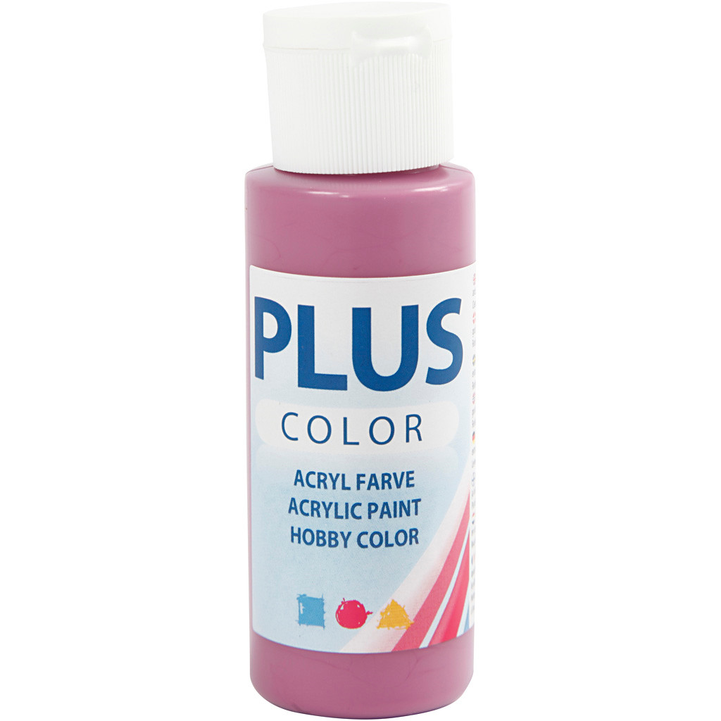 Plus Color hobbymaling, red plum, 60ml