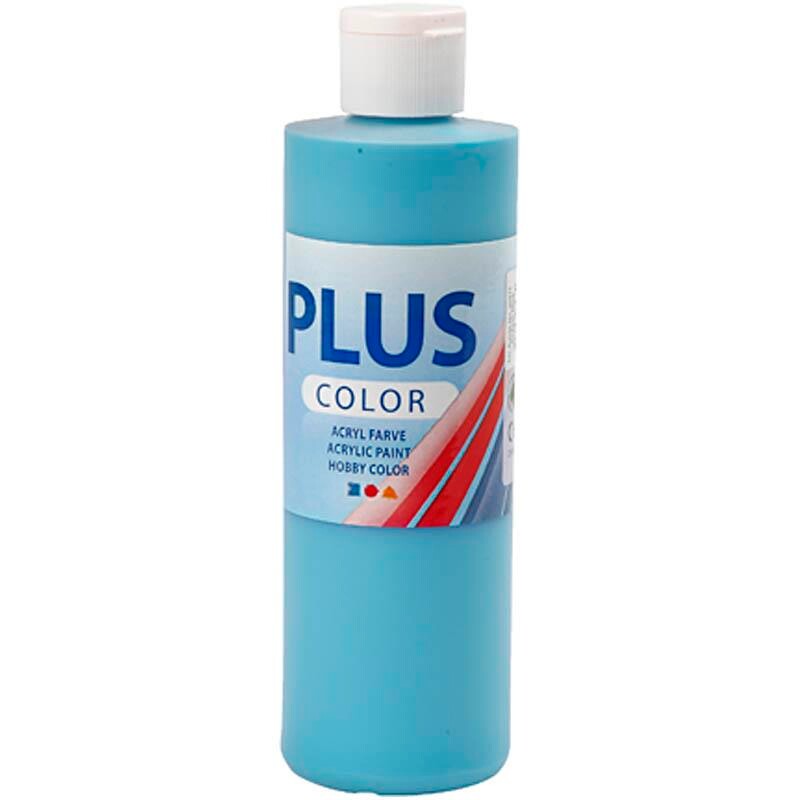 Plus Color hobbymaling, turquoise, 250ml