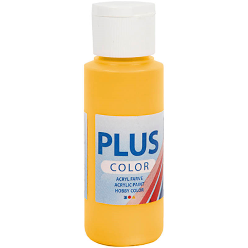 Plus Color hobbymaling, yellow sun, 60ml