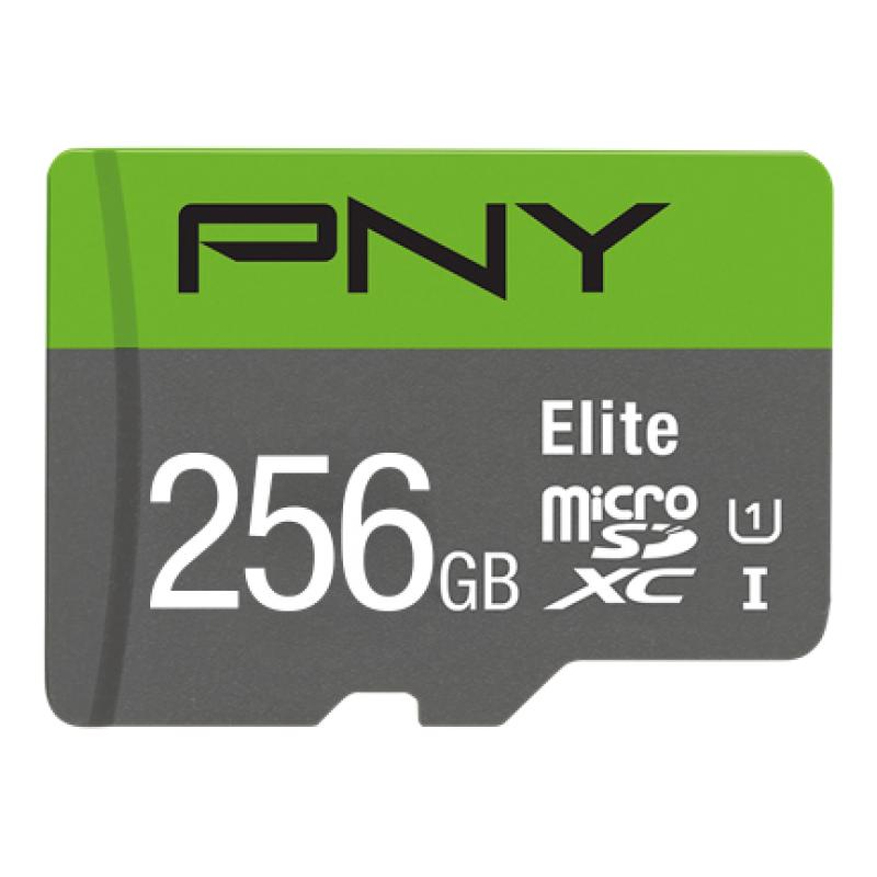 Micro SD kort 256GB PNY Micro SDXC Elite Class 10 med adapter