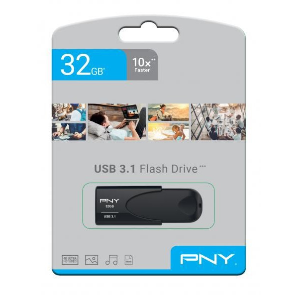 USB nøgle PNY USB 3.1 Attache 4 32GB, Black