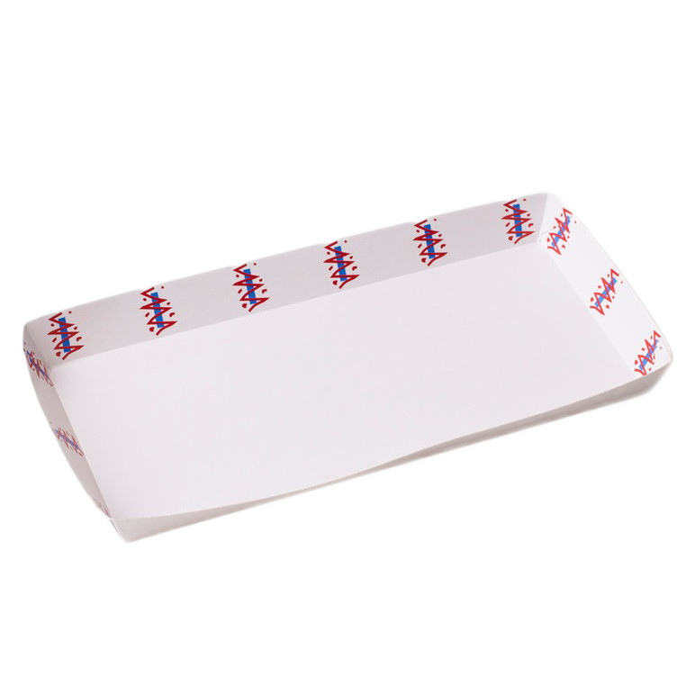 Pølsebakker med kant - 200 x 90 x 20 mm indvendigt tryk - 500 stk